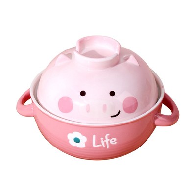 可爱泡面碗螺蛳粉碗双耳陶瓷带盖宿舍用学生专用大容量高颜值餐具