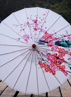 包邮灰色黄色新款绿色古典COS油纸伞绸布伞走秀伞演出伞青花瓷伞