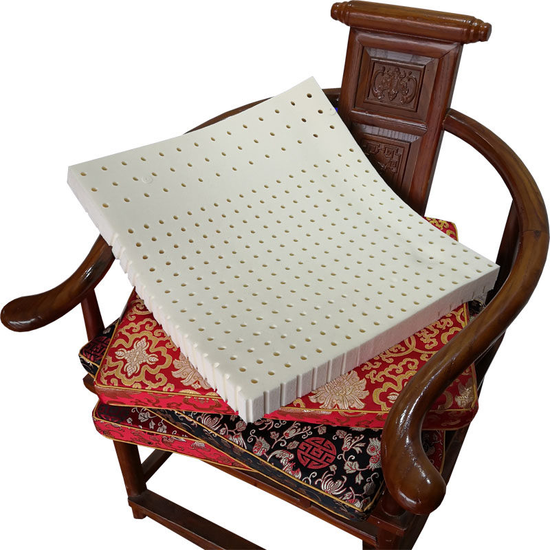 圈椅乳胶坐垫防滑定制新中式红实木沙发餐椅茶椅太师椅官帽椅座垫