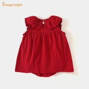 百天宝宝夏装新生婴儿服装满月衣服女拍照公主裙一周岁礼服裙子夏