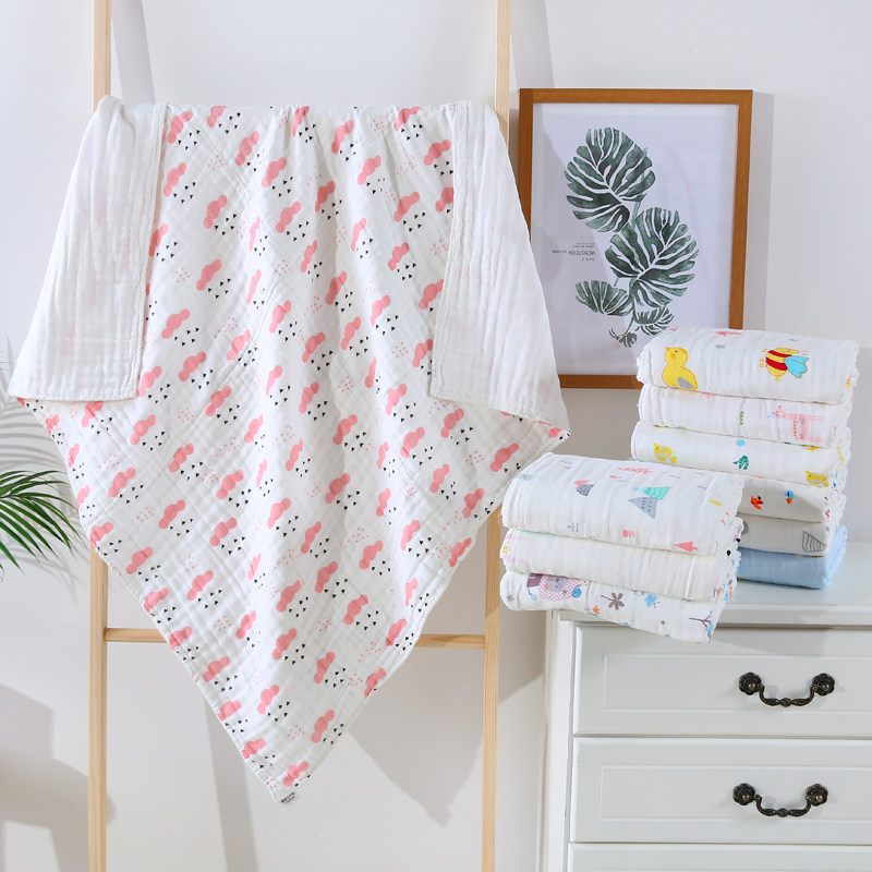 婴儿浴巾六层纯棉纱布春夏超柔吸水新生儿童浴巾婴儿抱被童被盖毯,婴童用品,浴巾,淘宝优惠券,粉丝福利购,淘宝优惠卷