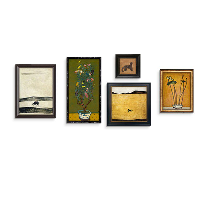 中古法式客厅装饰画小众艺术油画常玉复古组合挂画南洋中国风壁画,家居饰品,现代装饰画,淘宝优惠券,粉丝福利购,淘宝优惠卷