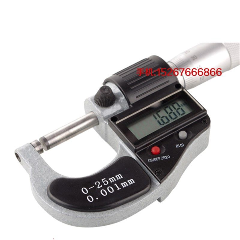 电子数显外径千分尺0-25mm0.001微米千分尺螺旋测微仪器内径