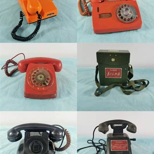 民俗老物件怀旧收藏老式电话机手摇拨号拨盘磁石电话复古橱窗摆件