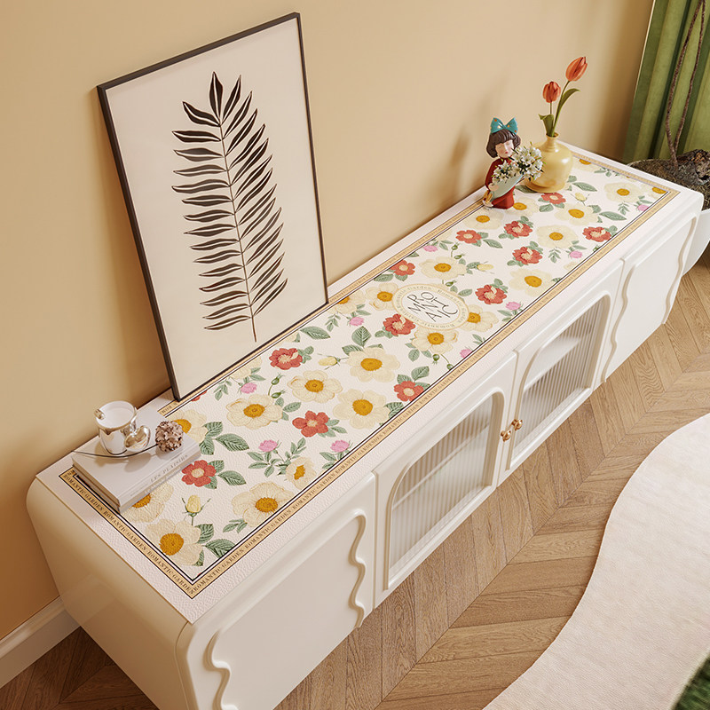 皮革电视柜桌垫桌布防烫隔热长方形台面垫鞋柜垫防水盖布盖巾桌垫,居家布艺,桌布,淘宝优惠券,粉丝福利购,淘宝优惠卷