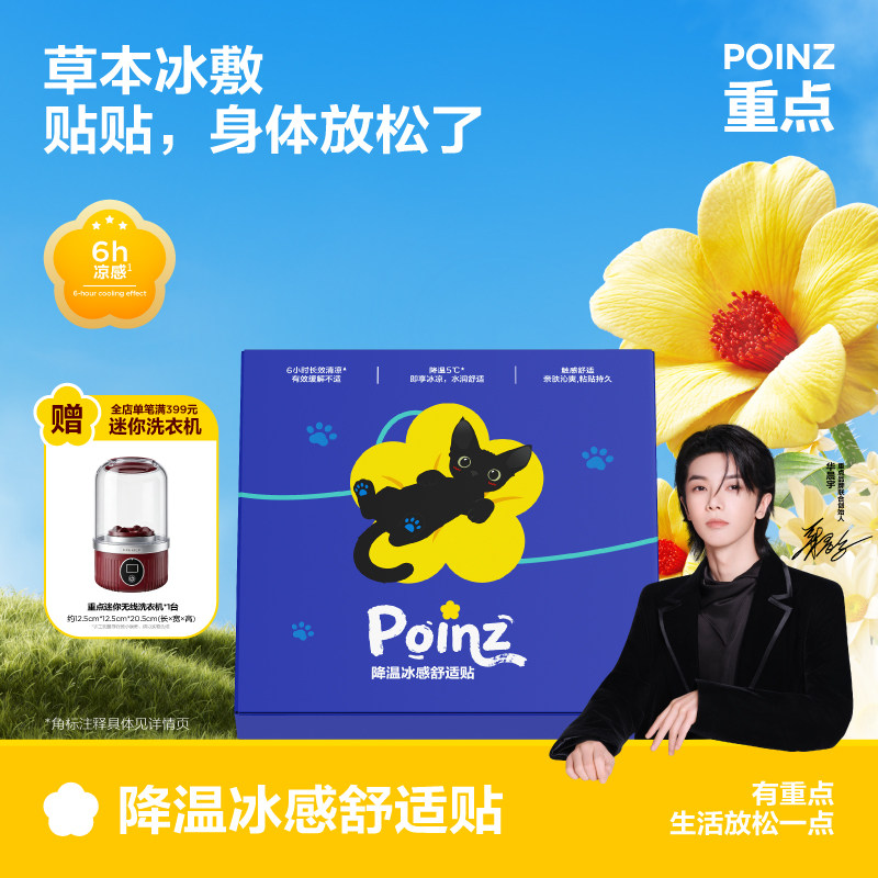【6月9日发完】重点POINZ降温冰感舒适贴清凉贴演唱会户外降温
