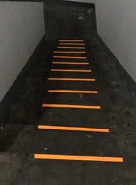 夜光警示胶带5cm划线标识地贴橙色荧光贴纸自粘发光胶条25mm防水