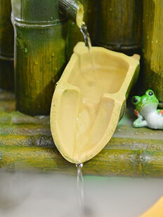 土宫流水喷泉摆件山水盆景恭喜同事领导升迁开业礼物节节高升