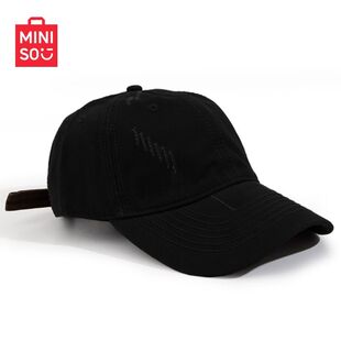 MINISO名创优品【大头围】棒球帽鸭舌帽刺绣韩版帽子礼物男女同款