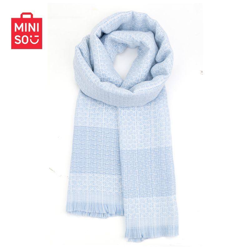 MINISO名创优品围巾男女秋冬季2025新款格子韩系英伦风披肩高级感