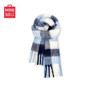MINISO名创优品围巾男女同款2026新款日系氛围感多色加厚保暖披肩