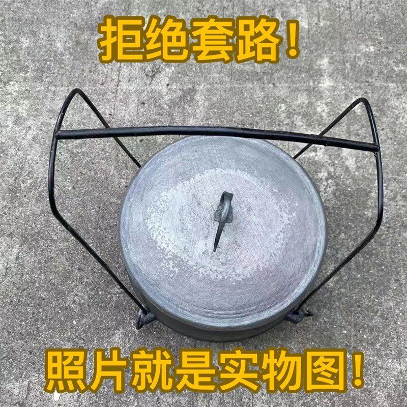 工厂直供老式铸铁鼎锅生铁顶锅柴火吊锅铁锅鸡煮饭煲汤炖煮饭鼎罐
