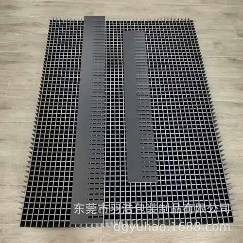 黑色防静电pp塑料刀卡可拆装格栅环保耐用PP发泡板刀卡结实耐用