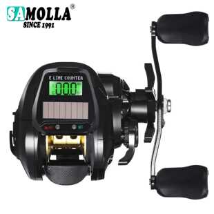 SAMOLLA新款太阳能数显水滴轮淡水海钓沙滩钓船钓远投筏钓渔轮