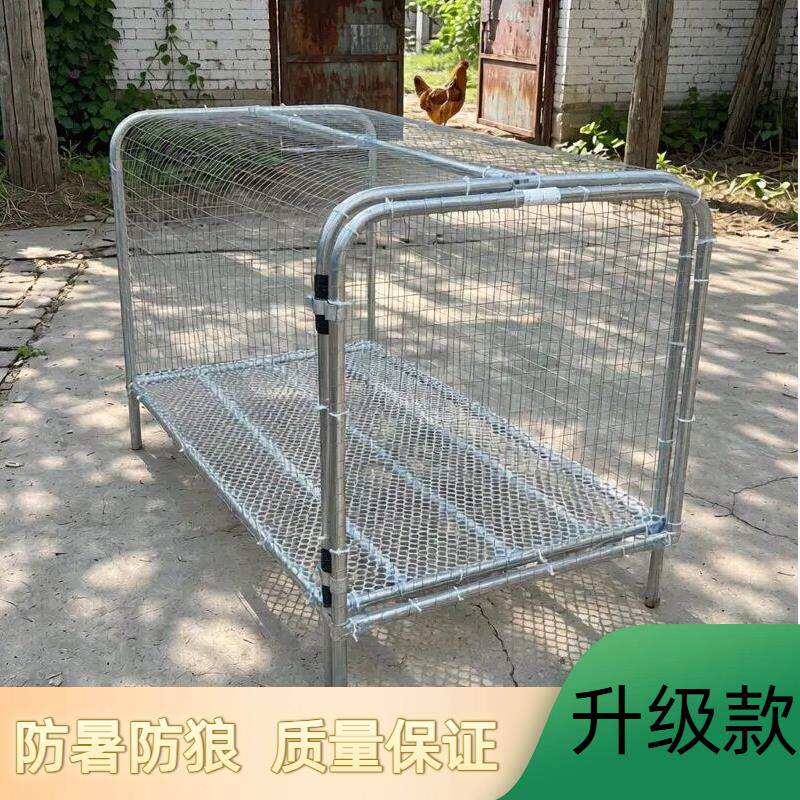 鸡笼跑道隧道笼子农家散养鸡多功能简易兔笼铁笼大号型网子加厚