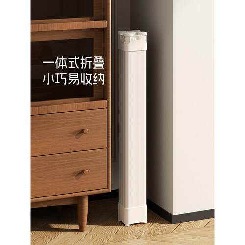 折叠晾衣架落地阳台家用小型多功能晾衣杆室内不占地晒被子架伸缩