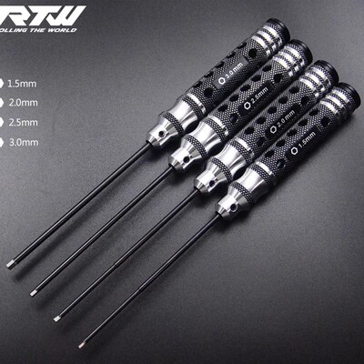 RTW内六角螺丝刀螺丝批起子模型维修工具1.5 2.0 2.5 3.0单支手动