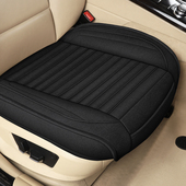 汽车坐垫三件套四季 通用主副驾驶座椅套亚麻座套无靠背防滑全包围