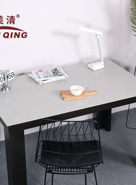 写字台办公室书桌电脑桌垫厚蓝色灰色学习桌布学生课桌纯色不透明