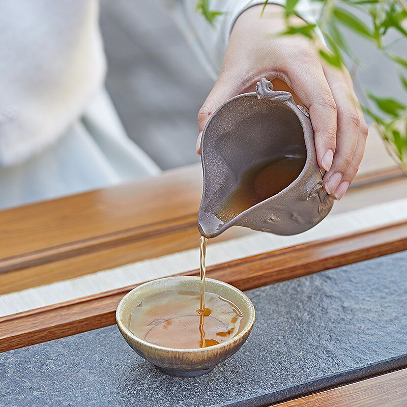 宜兴紫砂公道杯全手工制正宗原矿段泥松桩匀杯分茶器公杯功夫茶具