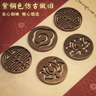 苏工仿古紫铜色入门香道用具套装香篆工具香灰压檀沉香粉用品香印