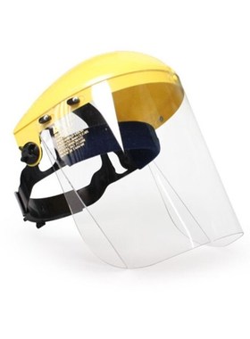 蓝鹰防护面屏打磨头戴PC透明防冲击防飞溅面罩抗冲击B1+FC48N面罩