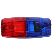 工作保安巡逻犬多功能执勤救援LED狗充电红蓝爆闪灯肩夹警示灯