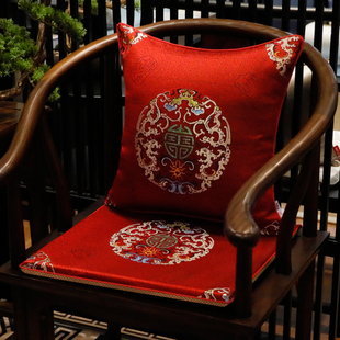 中式垫子红木沙发坐垫实木家具椅子椅垫高档茶椅圈椅餐椅坐垫定制