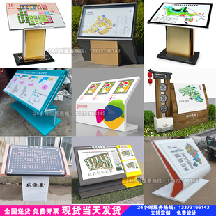 企业工厂导览图工业园区导视台商场写字楼导向指示牌医院楼层索引