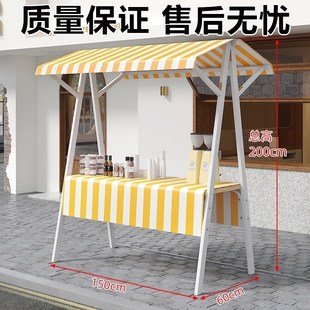 可折叠摆摊夜市市集架子促销车展示架移动专用花车木质集市摊位架