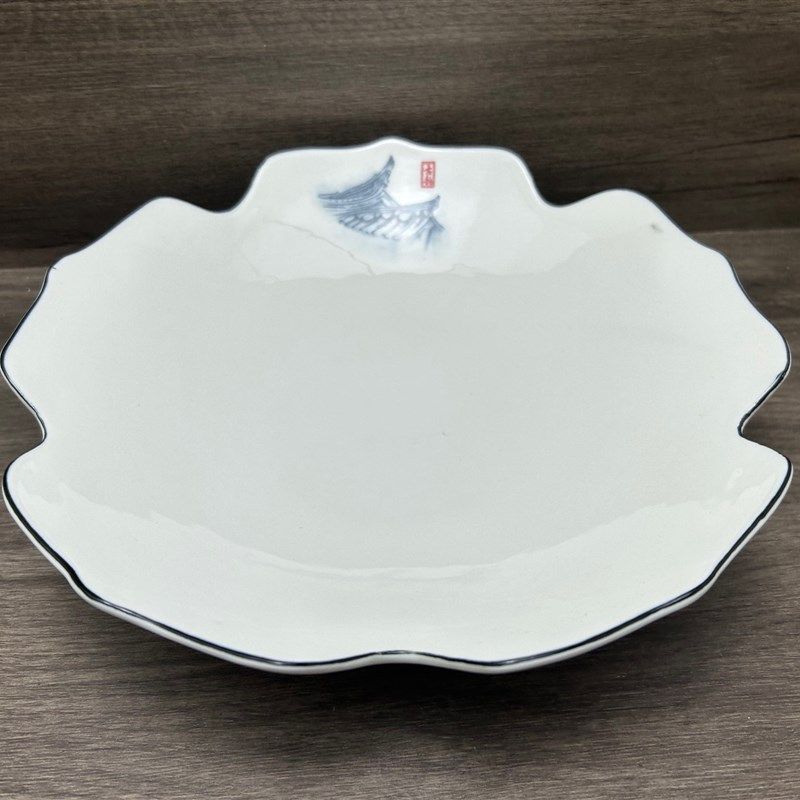耐高温盘子高级感菜盘家用深盘不规则碗盘花边碟子烧菜盘汤盘商用,厨房/烹饪用具,配菜/备菜盘,淘宝优惠券,粉丝福利购,淘宝优惠卷
