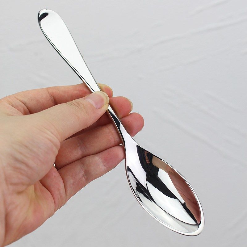 出意大利希*顿酒店主餐勺 【贵族体验】18/10不锈钢汤匙橄榄雪芭