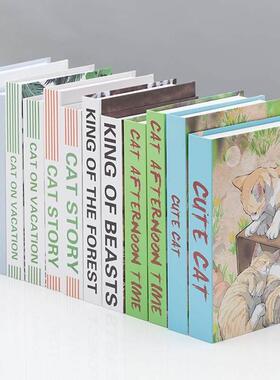 儿童绘画 画类假书彷真书摆件样板间道具模型书套幼儿园创意摆设