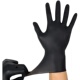 英科一次性手套加厚耐磨黑色丁腈乳胶橡胶皮pvc食品丁睛防滑纹绣