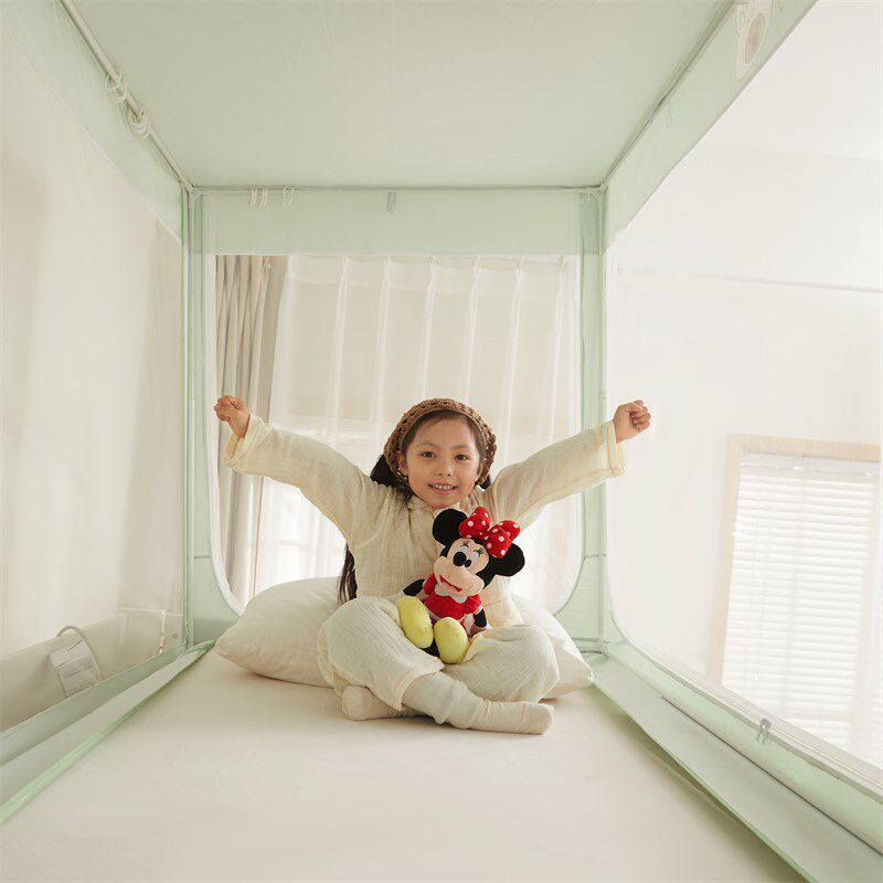 子母床蚊帐一体式床窗帘遮光专用梯形下床1.5米90x190蚊帐上下铺