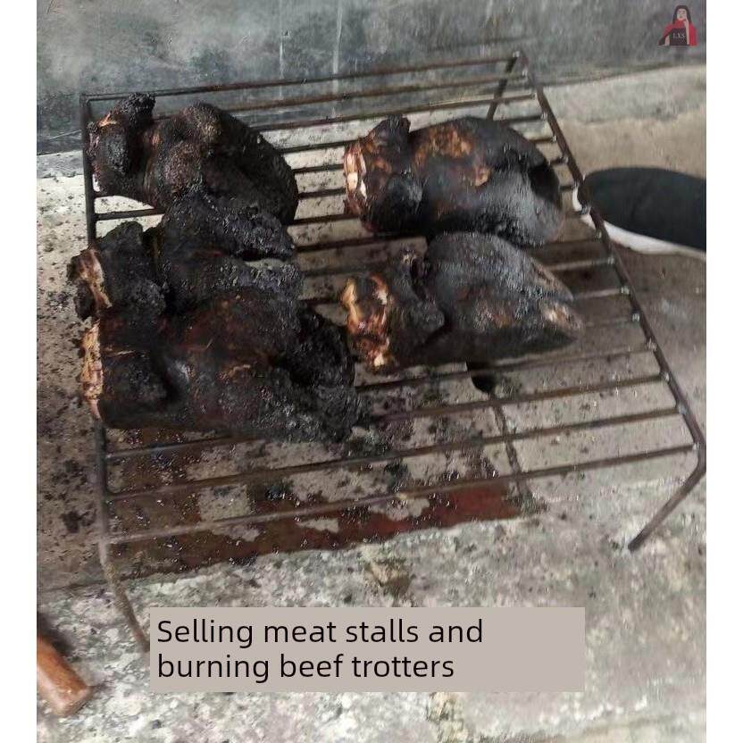 烧猪毛架子露营火锅带脚烤肉烧肉架带脚钢筋支架烧粑粑高脚猪牛蹄