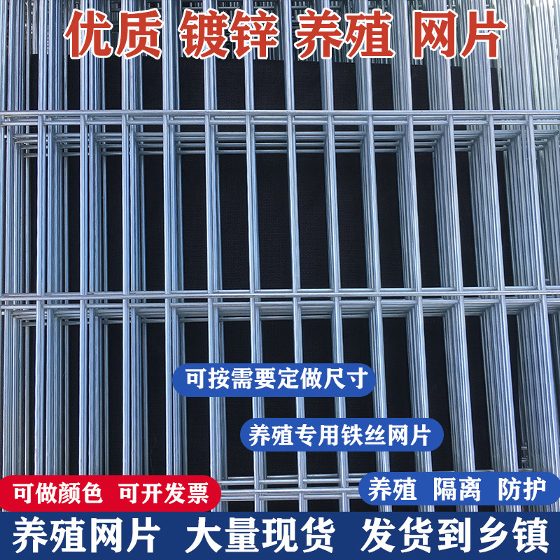 镀锌养殖铁丝网片长方形网格围栏金属网片家用防护加粗小孔钢丝网