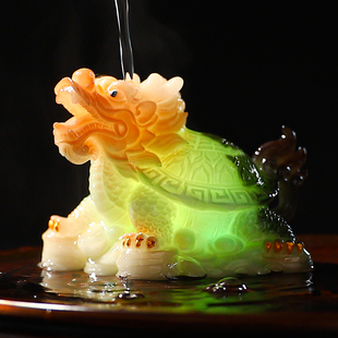 龙龟茶宠发光变色精品可养茶具用品配件茶艺茶道摆设茶台茶桌摆件