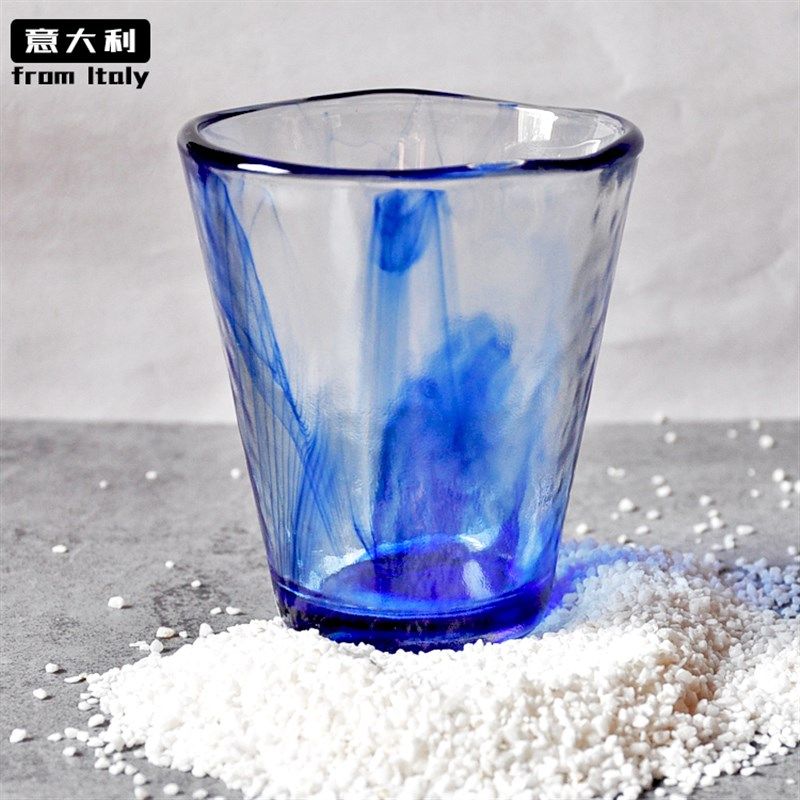 欧式进口钢化无铅玻璃创意餐具家用耐热加厚水墨蓝色杯子沙拉碗盘,餐饮具,碗,淘宝优惠券,粉丝福利购,淘宝优惠卷