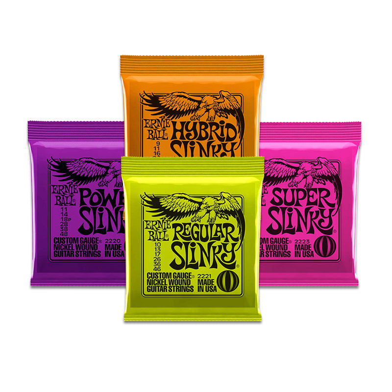 美产eb琴弦Ernie Ball 2221 2223 2214镀镍电吉他弦1弦一套六根