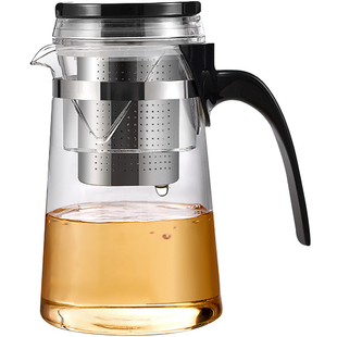 飘逸杯玻璃内胆单壶泡茶壶茶具套装 耐热花茶壶大容量茶水分离过滤