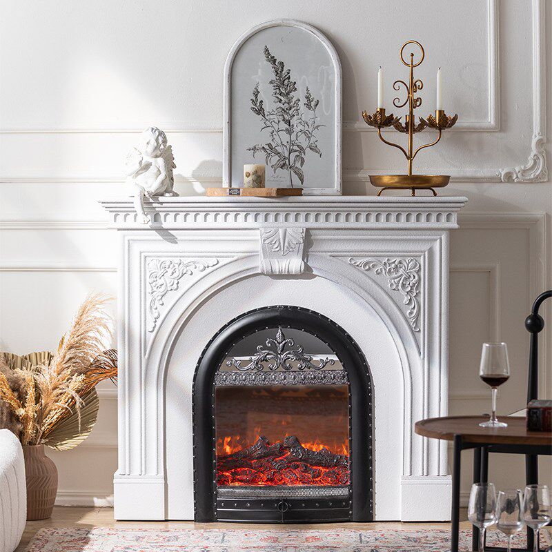 法式3D仿真火壁炉民宿酒店客厅沙发取暖炉柜电视背景墙别墅装饰柜