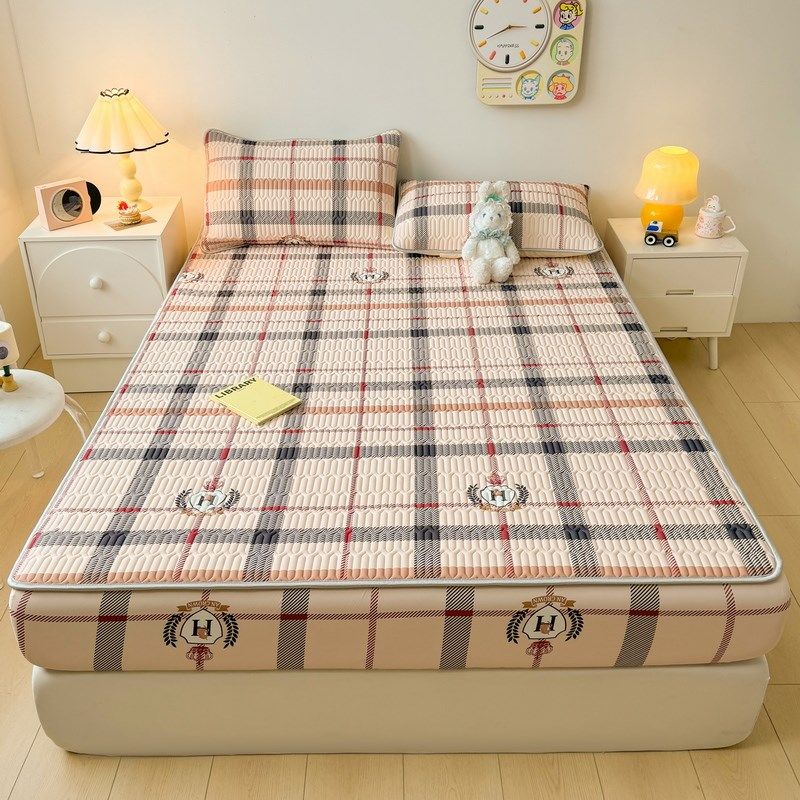 床笠款乳胶凉席三件套1米8x2夏天学生宿舍专用空调软席90x200x220,床上用品,乳胶席,淘宝优惠券,粉丝福利购,淘宝优惠卷