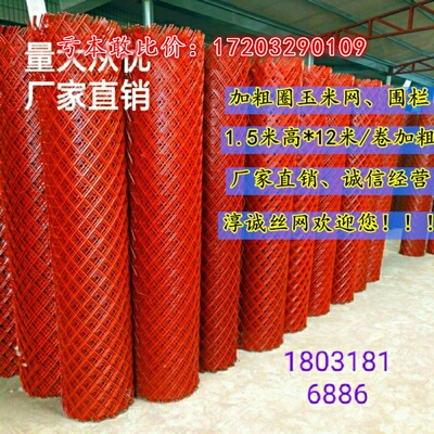 铁丝网圈玉米网钢板网养鸡网冲孔网菱形铁网铁丝网围栏红漆钢丝网