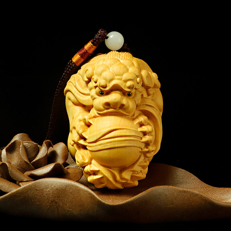 黄杨木雕手把件保健招财貔貅有求必应把玩文玩汽车钥匙挂件,家居饰品,木雕,淘宝优惠券,粉丝福利购,淘宝优惠卷