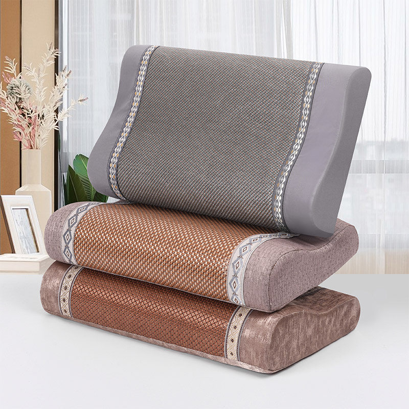 夏季乳胶枕套单个大人儿童夏天枕头套冰藤记忆凉枕套50x30 60x40