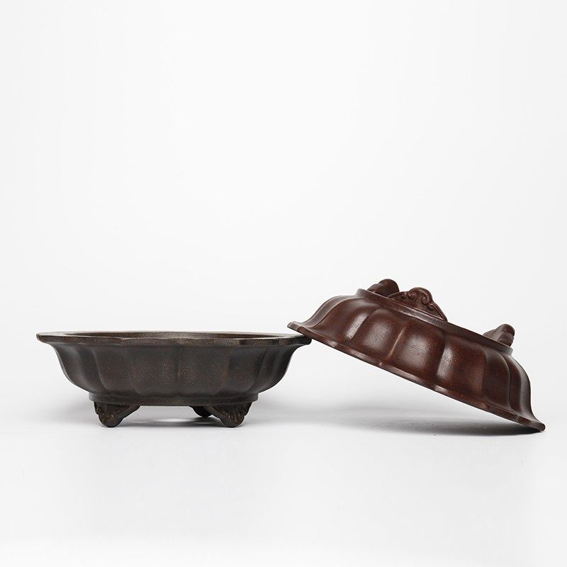 蔓木人紫砂宜兴紫砂花盆小盆景盆浅盆桌面多肉菖蒲精品手工古典,鲜花速递/花卉仿真/绿植园艺,花盆,淘宝优惠券,粉丝福利购,淘宝优惠卷