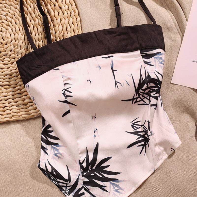 新中式三角巾丝巾吊带上衣国风肚兜式背心裹胸内外穿小抹胸带胸垫