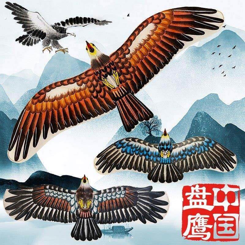 新款盘鹰风筝潍坊手工扎制盘鹰京式经典手绘盘鹰刘氏盘鹰轮盘鹞子