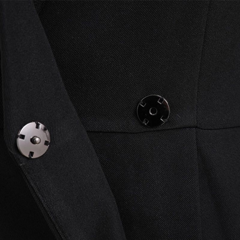 西装裙马甲女新2024春秋中长款修身马夹无袖高级时尚职业外套7534